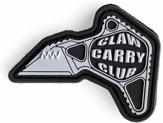 ANVKnives 3D PVC Nášivka/Patch Claw Carry Club - black/white (ANV-PAT-M06)