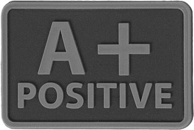 HELIKON 3D PVC Nášivka/Patch A POS - čierna (OD-BLP-RB-01 A/Rh+)