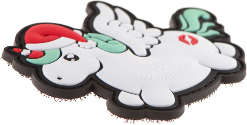 JTG 3D PVC Nášivka/Patch Christmas Unicorn - color