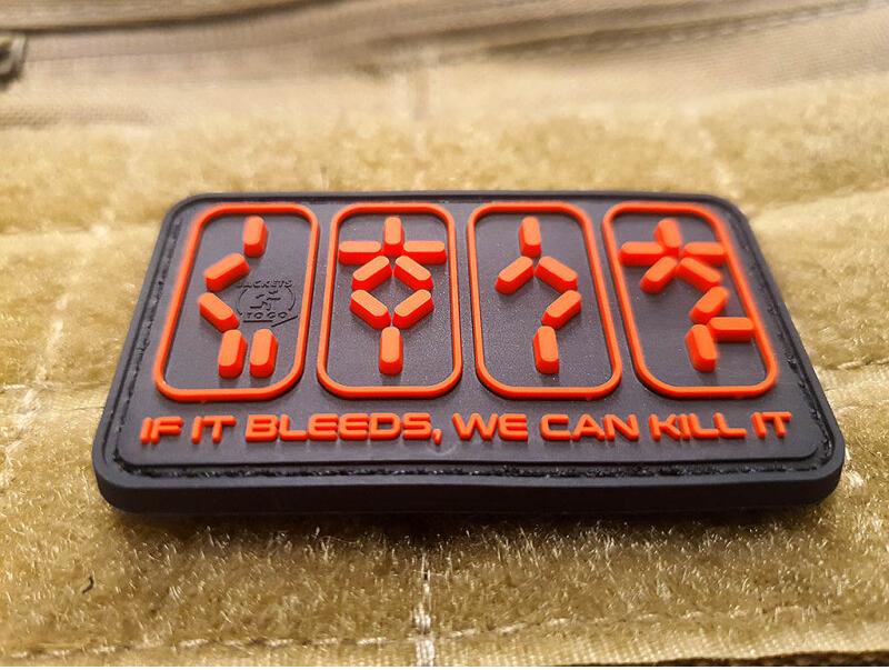 JTG 3D PVC Nášivka/Patch If It Bleeds, We Can Kill It - red / black