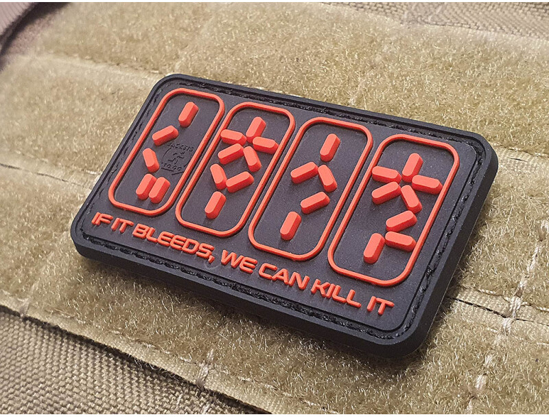 JTG 3D PVC Nášivka/Patch If It Bleeds, We Can Kill It - red / black