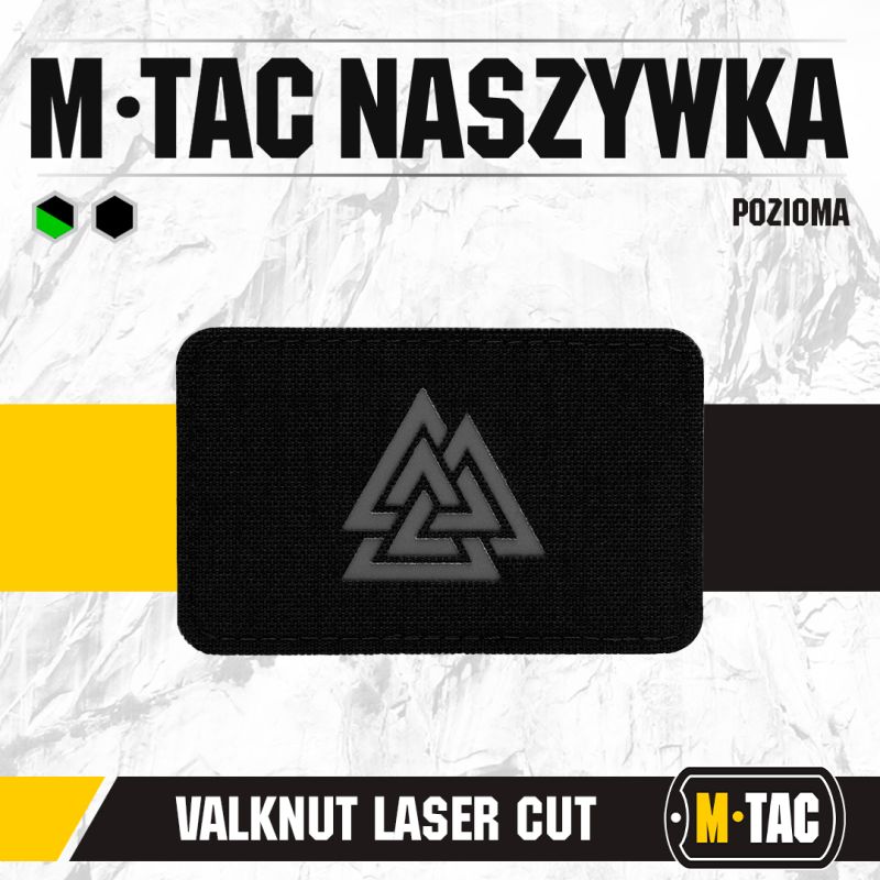 M-TAC Textilná Nášivka/Patch Valknut pozioma - čierna/šedá (51164211)