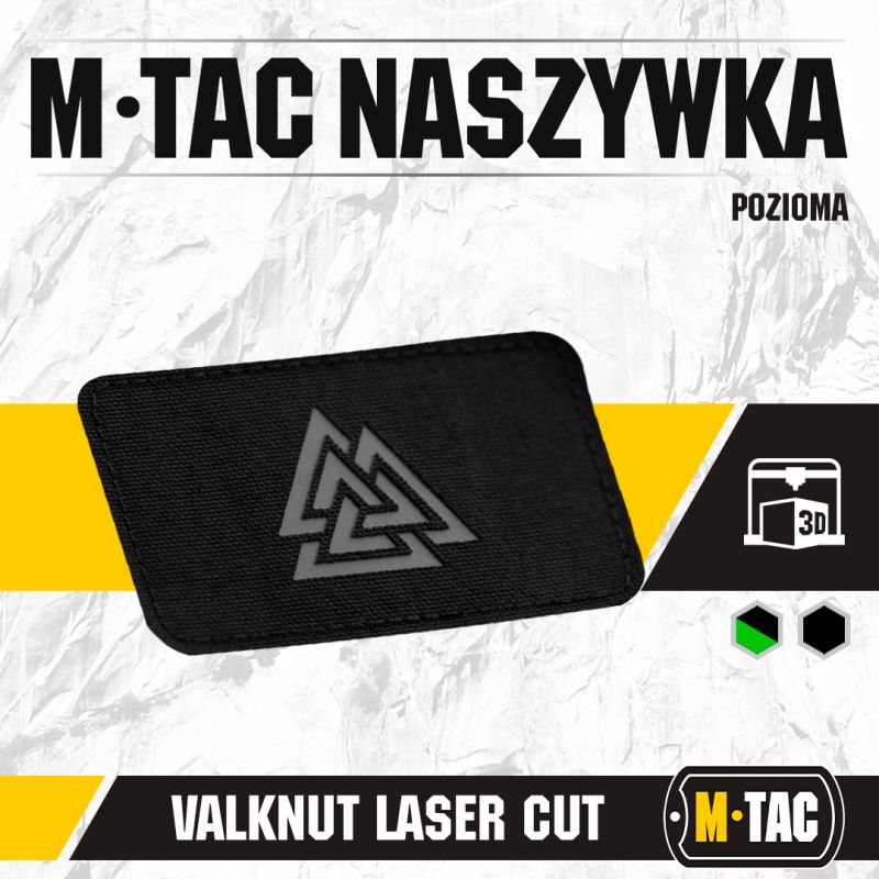 M-TAC Textilná Nášivka/Patch Valknut pozioma - čierna/šedá (51164211)