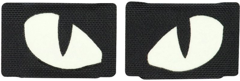 M-TAC Cordura Nášivka/Patch Tiger Eyes Laser Cut set - black / white (51140002)