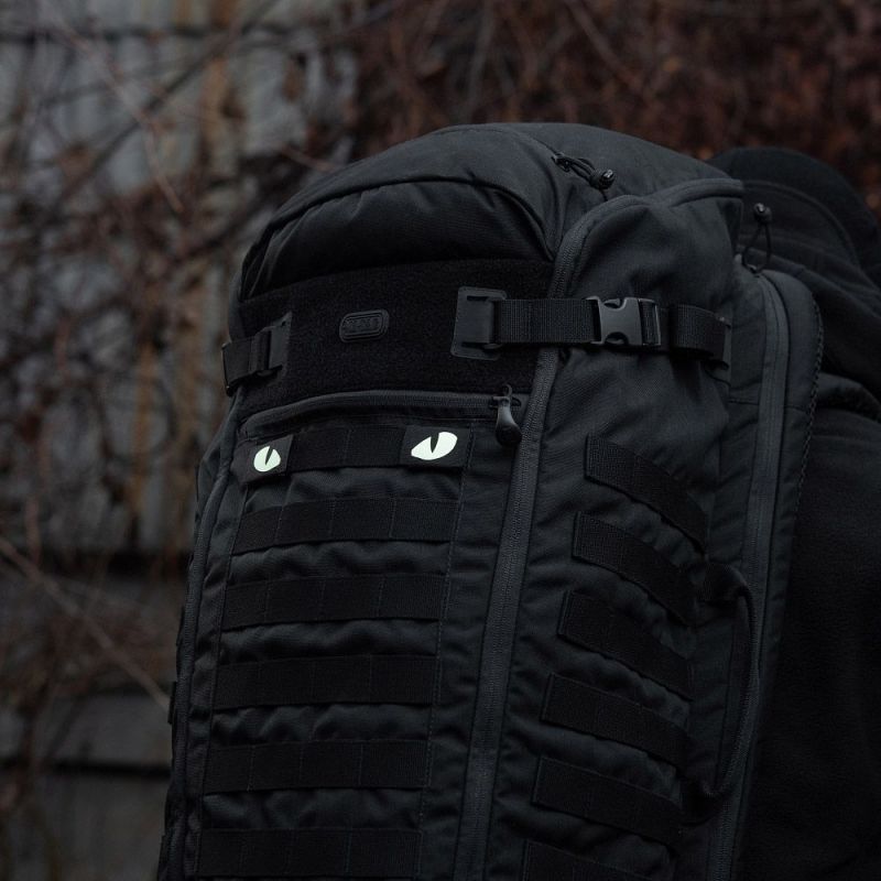 M-TAC Cordura Nášivka/Patch Tiger Eyes Laser Cut set - black / white (51140002)