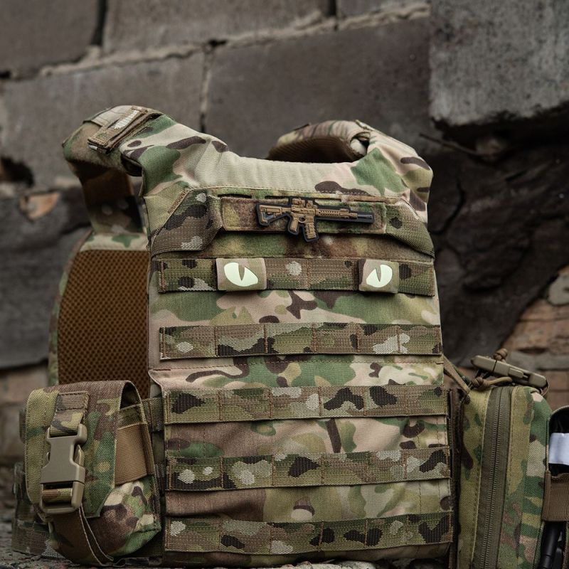 M-TAC Cordura Nášivka/Patch Tiger Eyes Laser Cut set - multicam / white (51140008)