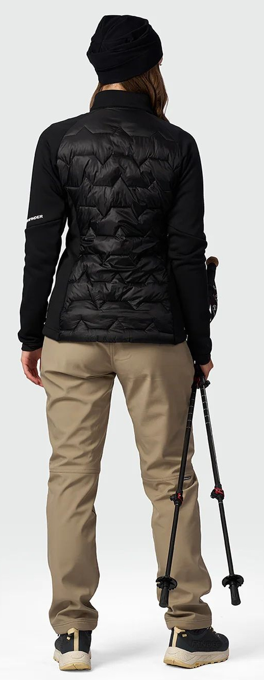NORTHFINDER Dámsky hybridný sveter ESPERANZ - black (109027-269)
