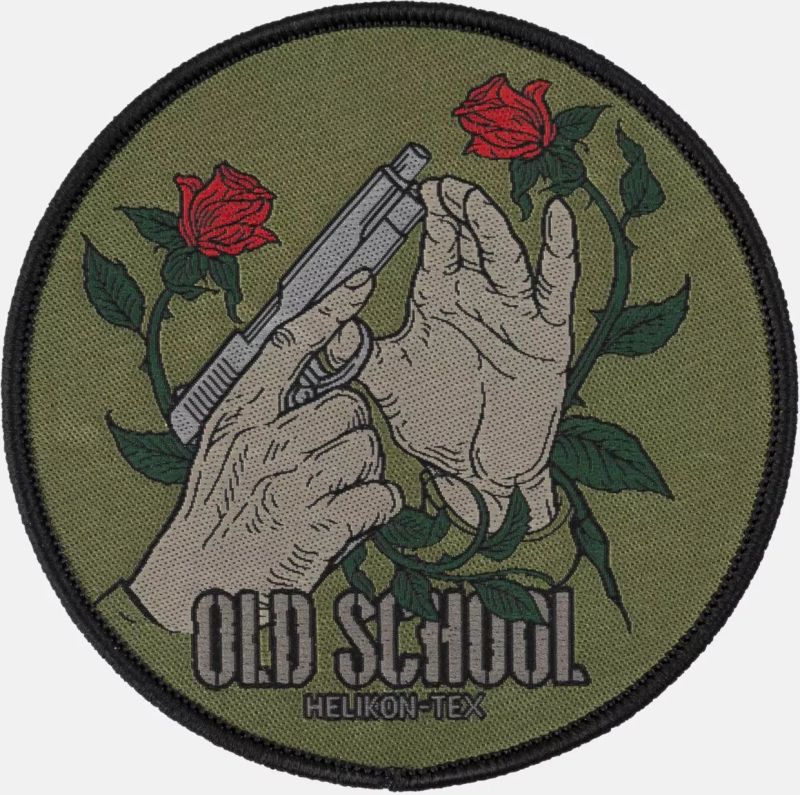 HELIKON Textilná Nášivka/Patch Old School - green (OD-OSL-PO-82)