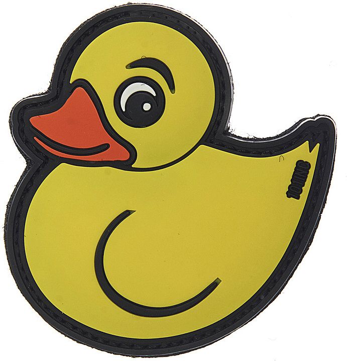 3D PVC Nášivka/Patch Rubber Duck - žltá