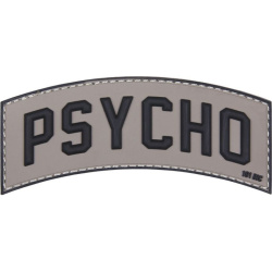 3D PVC Nášivka/Patch Psycho - šedá