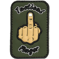 3D PVC Nášivka/Patch Tactical finger - zelená