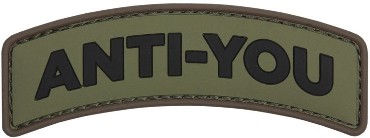 3D PVC Nášivka/Patch Anti You - zelená