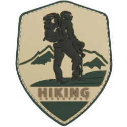 3D PVC Nášivka/Patch Hiking Adventure - piesková