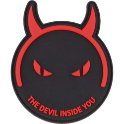 3D PVC Nášivka/Patch The devil inside you - červená