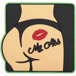 3D PVC Nášivka/Patch Kiss My Ass