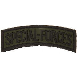 3D PVC Nášivka/Patch Special Forces - zelená