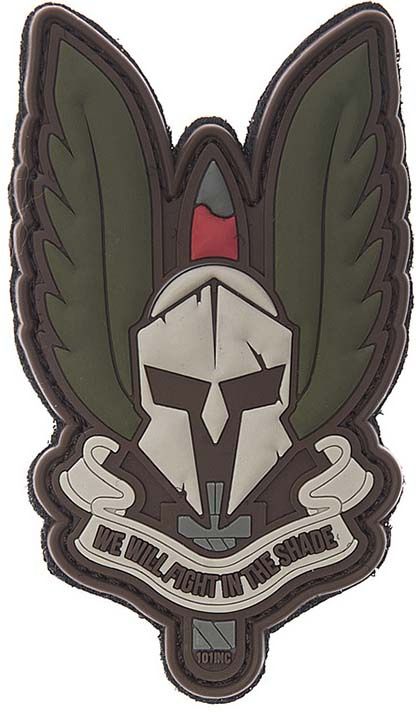 3D PVC Nášivka/Patch Spartan - multi