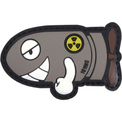 3D PVC Nášivka/Patch Funny torpedo - šedá