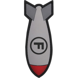 3D PVC Nášivka/Patch F. Bomb - bielo/šedá