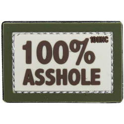 3D PVC Nášivka/Patch 100% asshole - sand/green