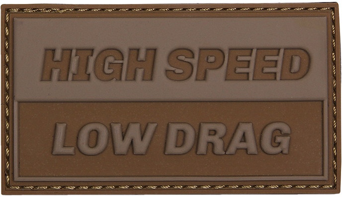 3D PVC Nášivka/Patch High speed Low drag - coyote