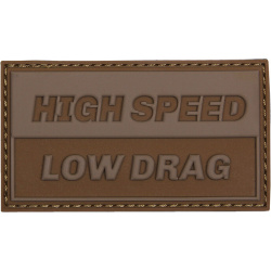 3D PVC Nášivka/Patch High speed Low drag - coyote