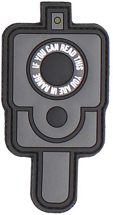 3D PVC Nášivka/Patch In Range - grey