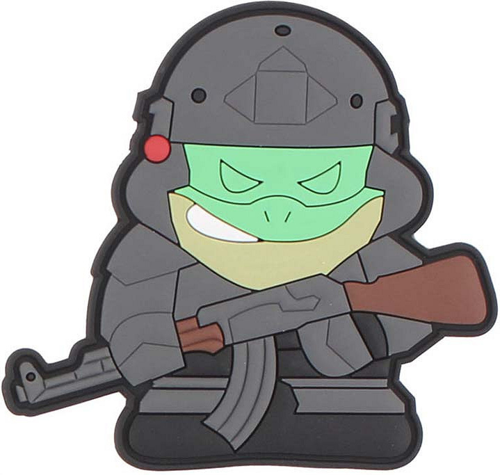 3D PVC Nášivka/Patch Tactical frog - color