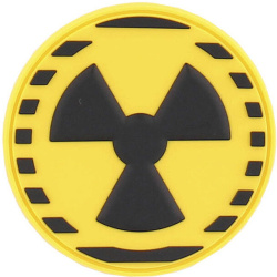 3D PVC Nášivka/Patch Nuclear - yellow/black