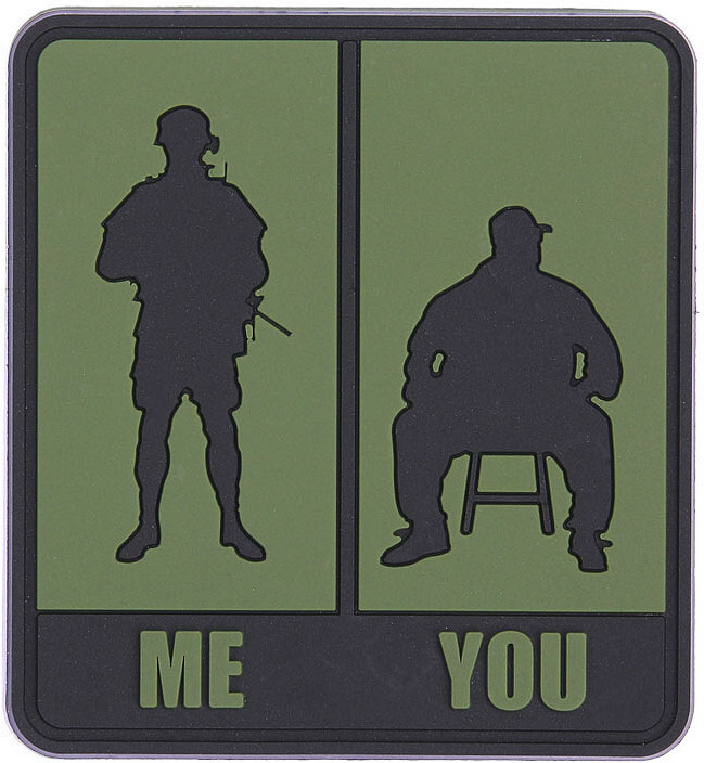 3D PVC Nášivka/Patch Me & You - green/black