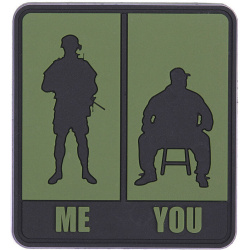 3D PVC Nášivka/Patch Me & You - green/black