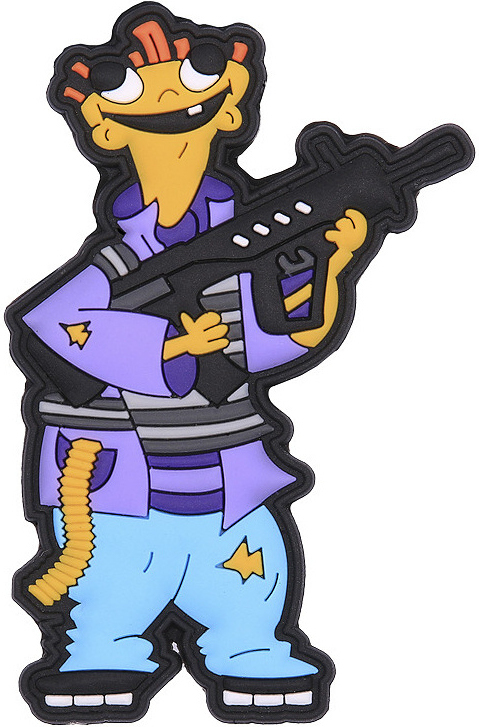 3D PVC Nášivka/Patch Mr. Empty head - color