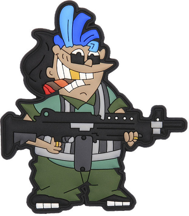 3D PVC Nášivka/Patch Doddy jerk - color