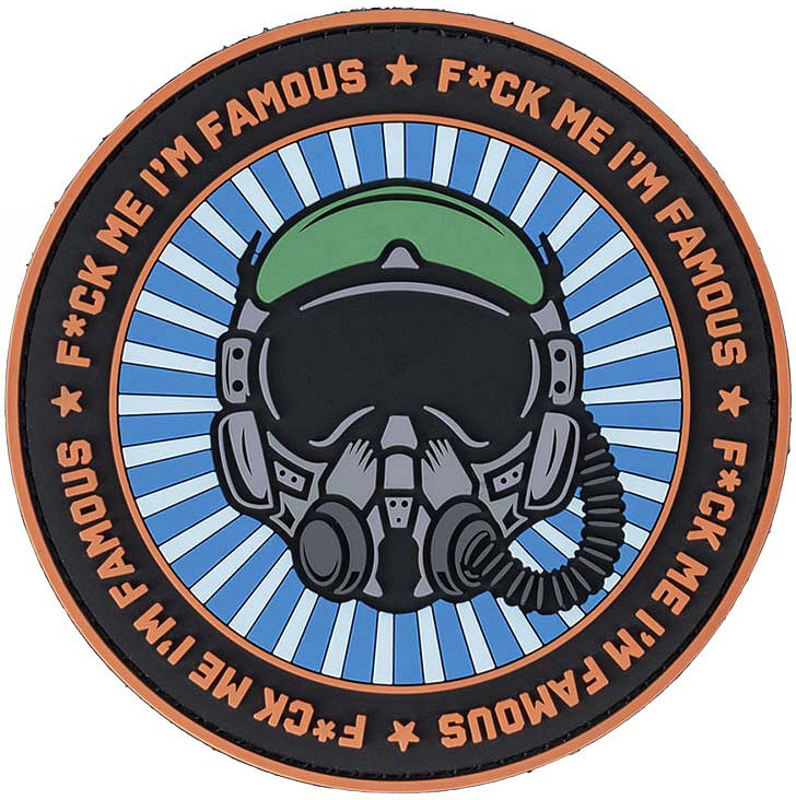 3D PVC Nášivka/Patch F*ck me I'm famous - color