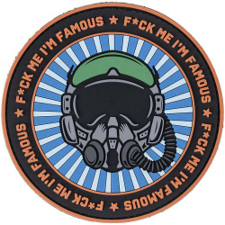 3D PVC Nášivka/Patch F*ck me I'm famous - color