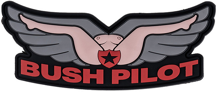 3D PVC Nášivka/Patch Bush Pilot - color