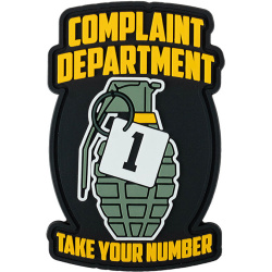3D PVC Nášivka/Patch PVC Complaint department - color (#7078)