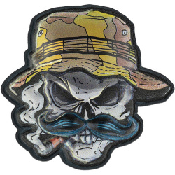 3D UV PVC  Nášivka/Patch Skull Bush ranger - color (#8044)