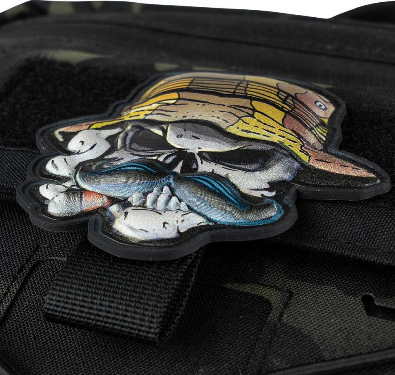 3D UV PVC  Nášivka/Patch Skull Bush ranger - color (#8044)