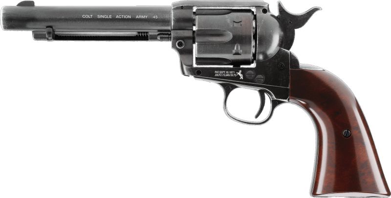 UMAREX Vzduchový revolver CO2 SAA .45 5.5'' antique, kal. 4,5mm diab. (5.8320)