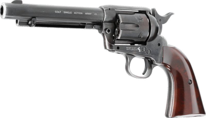 UMAREX Vzduchový revolver CO2 SAA .45 5.5'' antique, kal. 4,5mm diab. (5.8320)