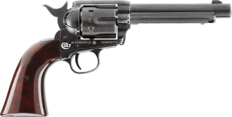 UMAREX Vzduchový revolver CO2 SAA .45 5.5'' antique, kal. 4,5mm diab. (5.8320)