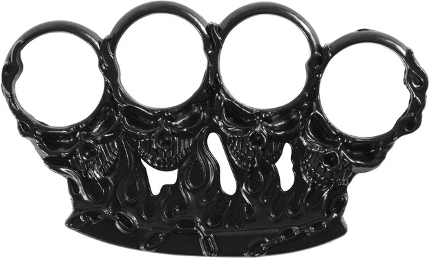 ACM Boxer Skull&Flame - black