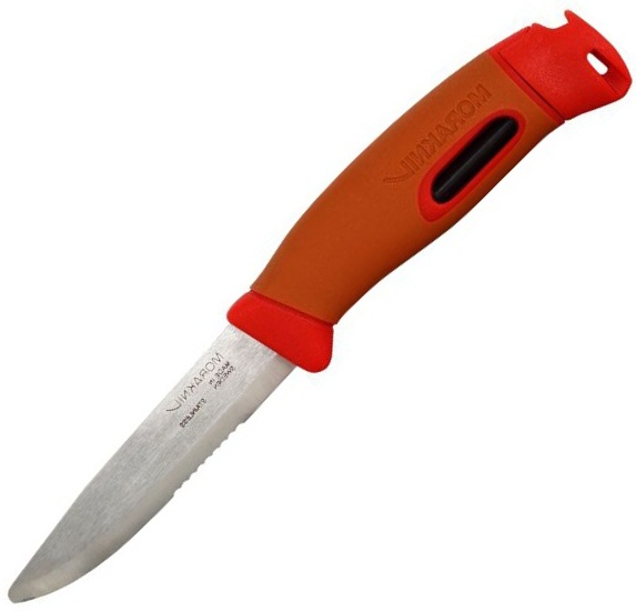 MORAKNIV Nôž s pevnou čepeľou Companion Spark Emergency (S) - burnt orange/ red (NZ-CSE-SS-9525)