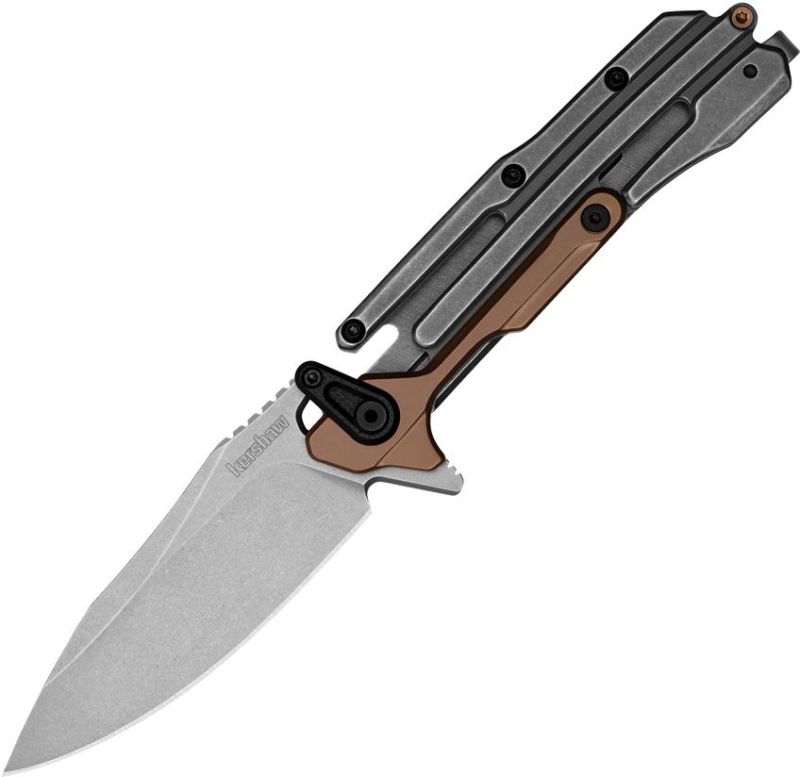 KERSHAW Zatvárací nôž Frontrunner Framelock SW - grey/bronze (KS2039)