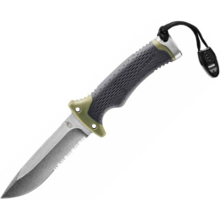 GERBER Nôž s pevnou čepeľou Ultimate Survival - čierny / zelený