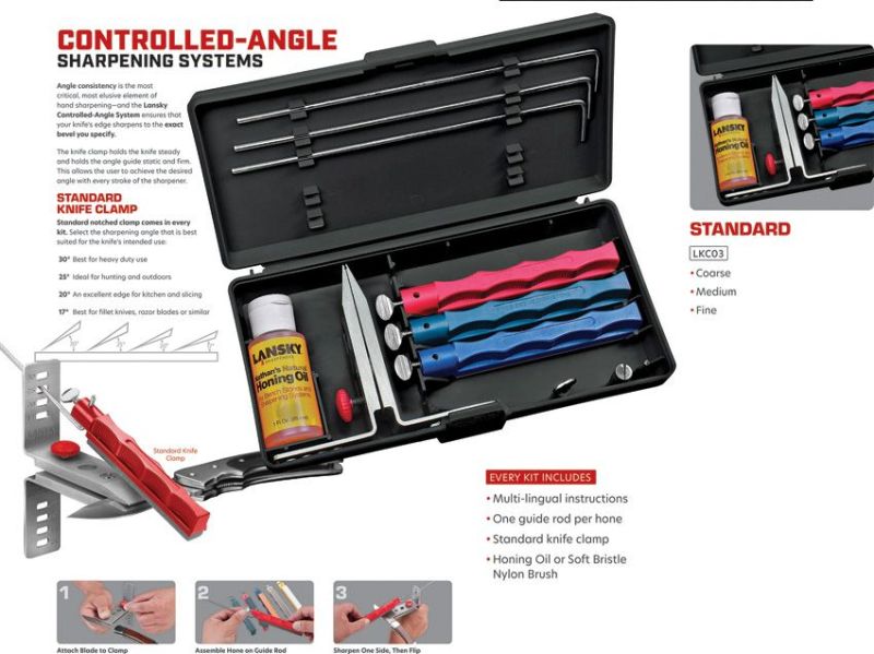 LANSKY Sada na brúsenie nožov Standard System (LKC03)