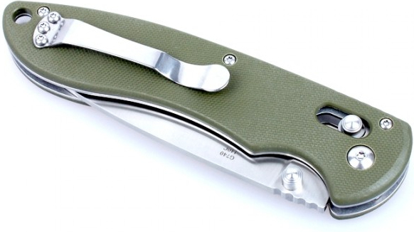 GANZO Zatvárací nôž G740 440C/G10 - zelený (G740-GR)