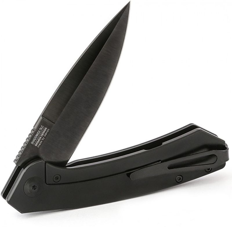 GANZO ADIMANTI Zatvárací nôž Skimen FlipperLock Black - black (Skimen-SH)