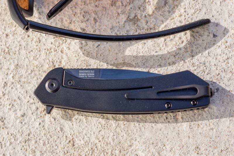GANZO ADIMANTI Zatvárací nôž Skimen FlipperLock Black - black (Skimen-SH)